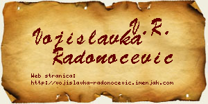 Vojislavka Radonoćević vizit kartica